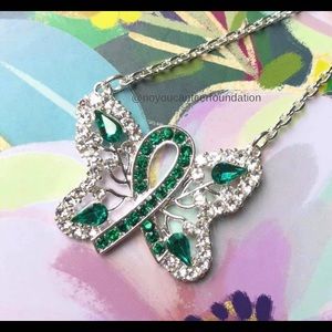 Liver Cancer Butterfly Neclace